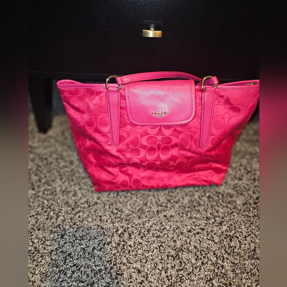 Hot Pink Coach purse